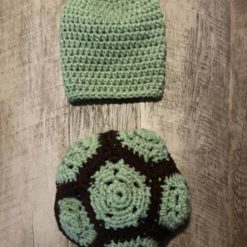 Newborn Turtle Shell and Hat