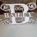 Split Monogram-Last Name Customized Wall-Door Hanger